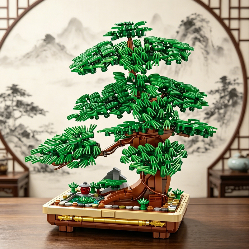 Plant Parenting - Welcoming Pine Tree Building Blocks Bonsai
