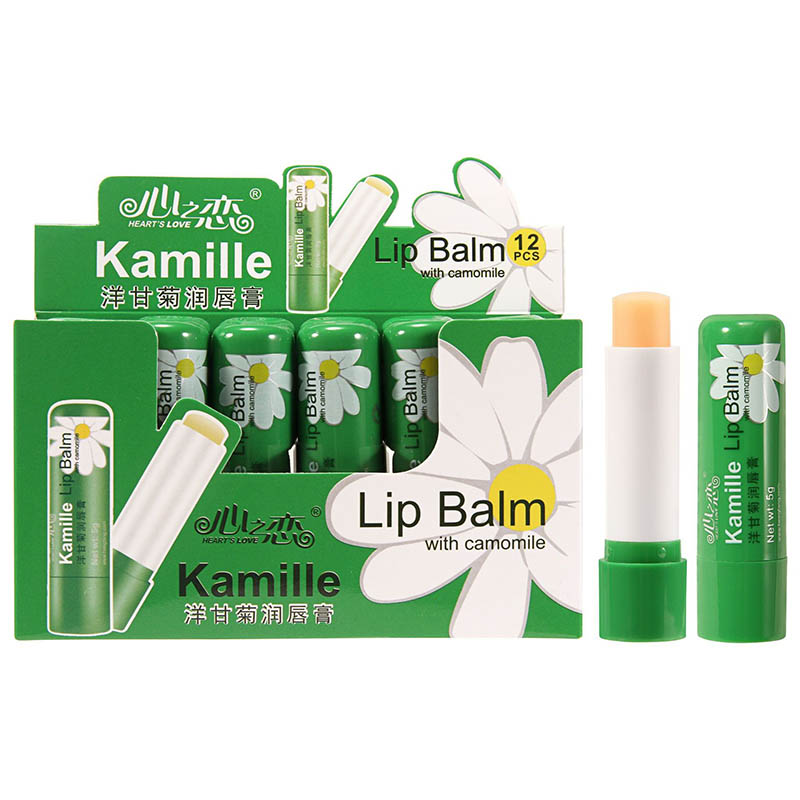 Anthurium Crystallinum - 12pcs Chamomile Lip Balm Clear Long