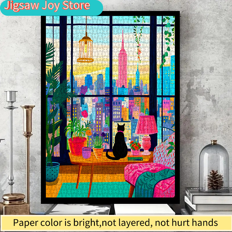 DIY Paper Puzzle, New York Cit - مراجعة Plant Parenting وسعره