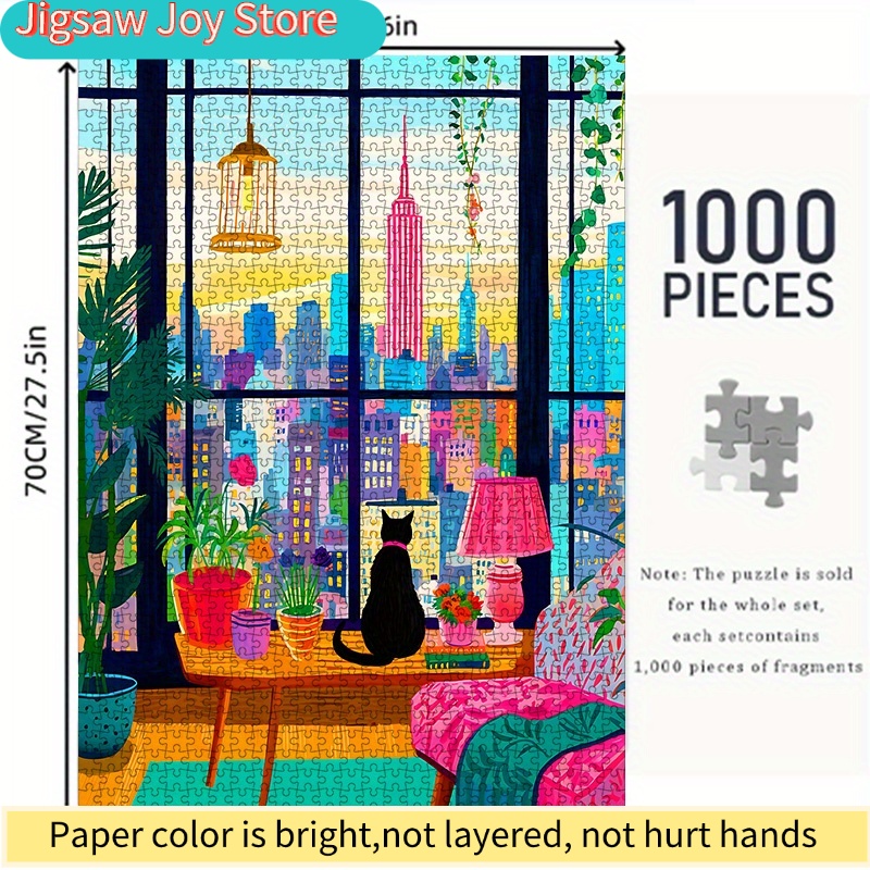 DIY Paper Puzzle, New York Cit - مراجعة Plant Parenting وسعره