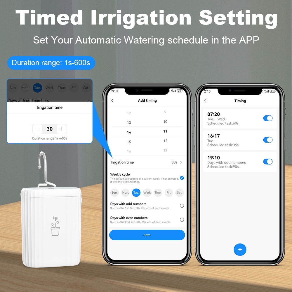 Tuya Smart WiFi Drip Irrigatio - مراجعة Plant Parent App وسعره