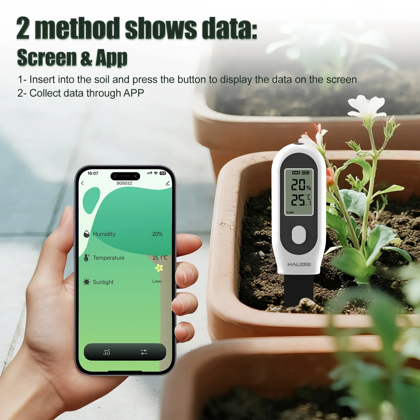 Haozee Tuya Zigbee Soil Moistu - مراجعة Plant Parent App وسعره