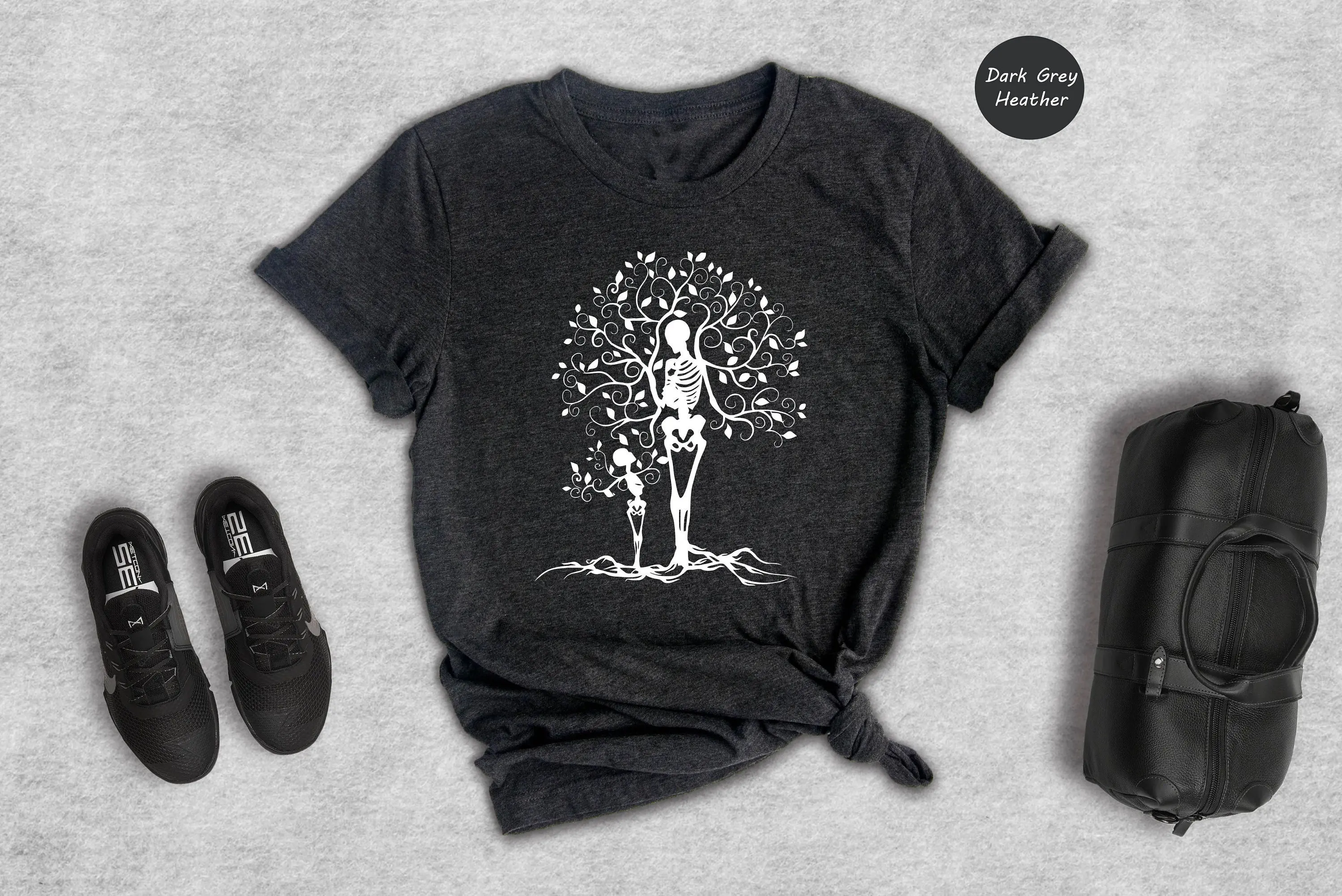 Skeleton Parent Tree T Shirt P - مراجعة Plant Parenting وسعره