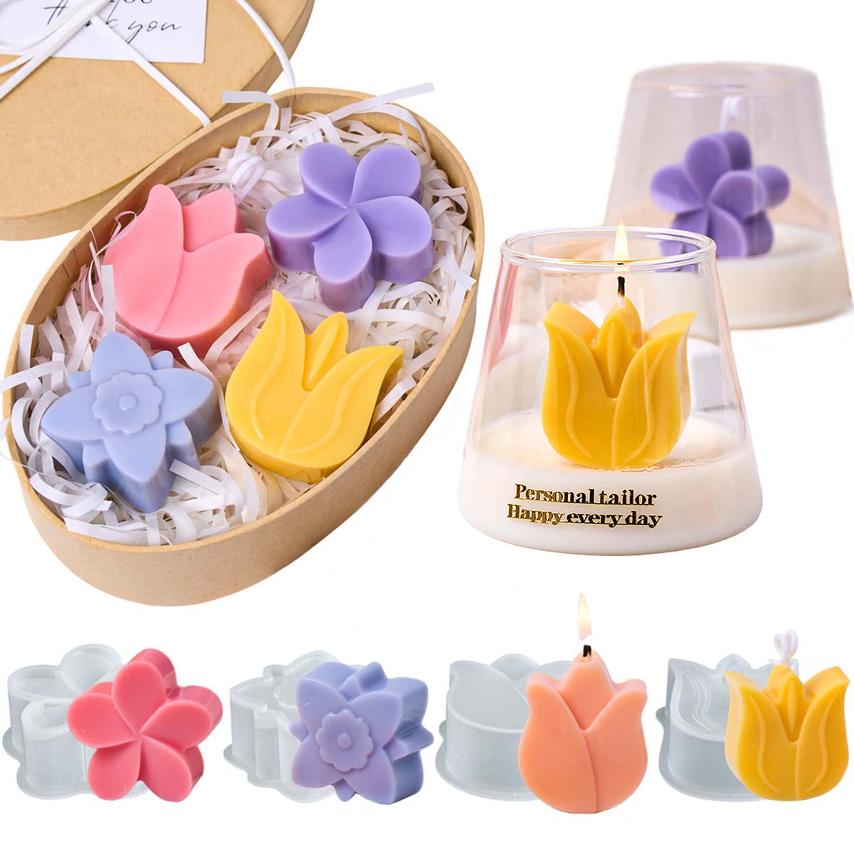 Flower Shape Silicone Candle M - مراجعة Orchid Phalaenopsis وسعره