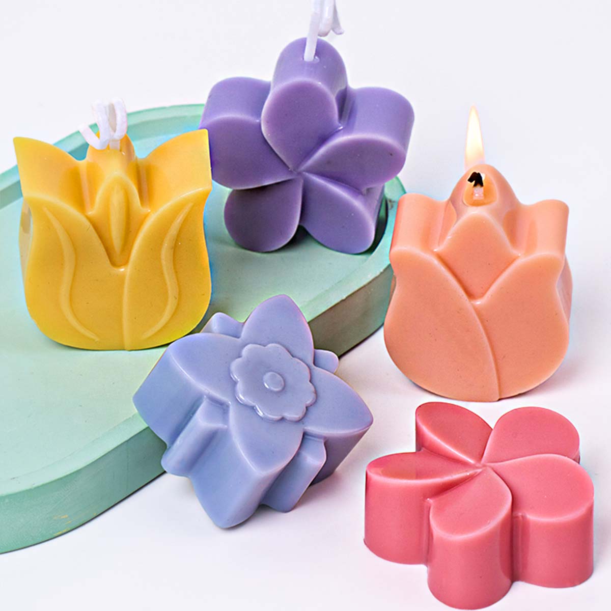 Flower Shape Silicone Candle M - مراجعة Orchid Phalaenopsis وسعره