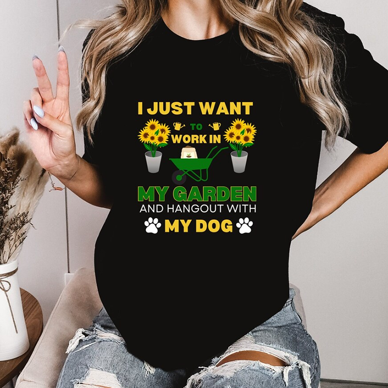Modern Letter Prints T-Shirt S - مراجعة Plant Parenting وسعره