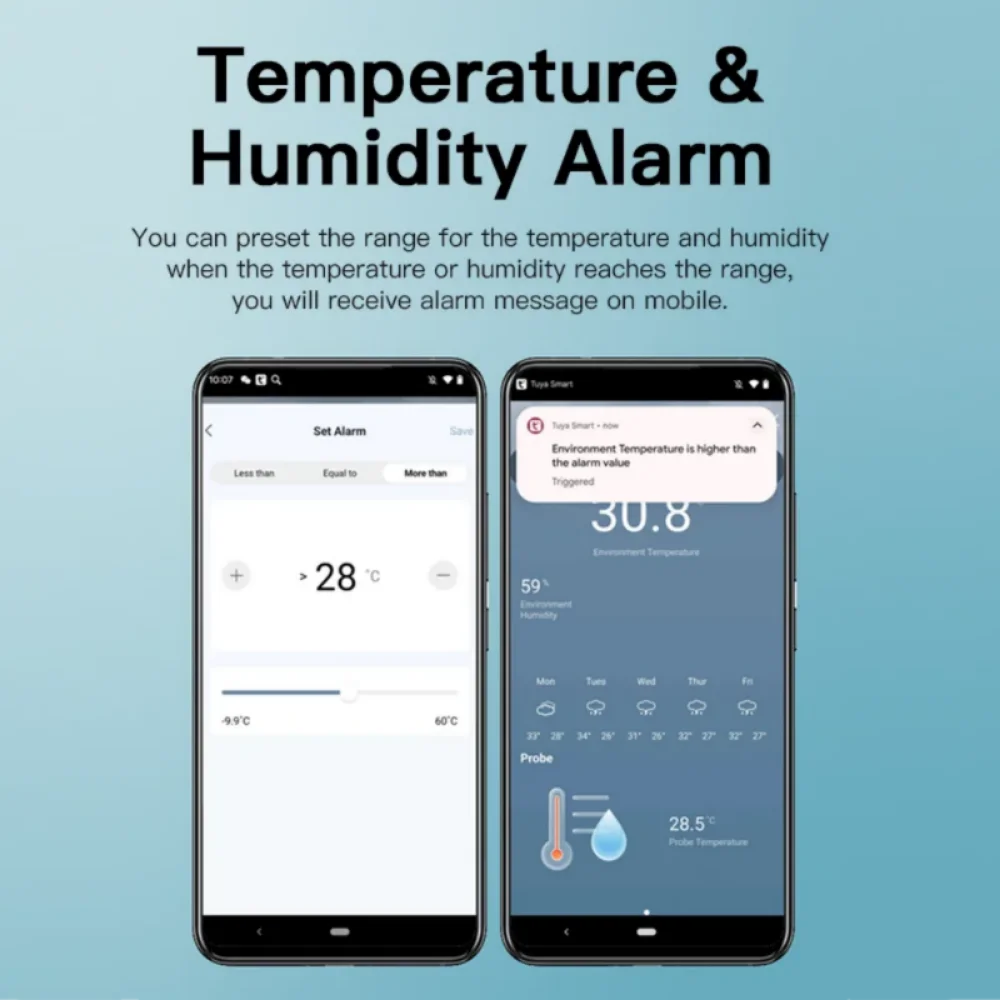 Tuya WiFi Temperature Humidity - مراجعة Plant Parent App وسعره