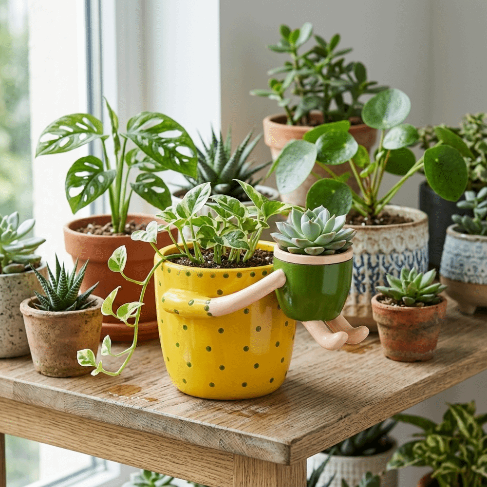 Resin Parent-child Flowerpot F - مراجعة Plant Parenting وسعره