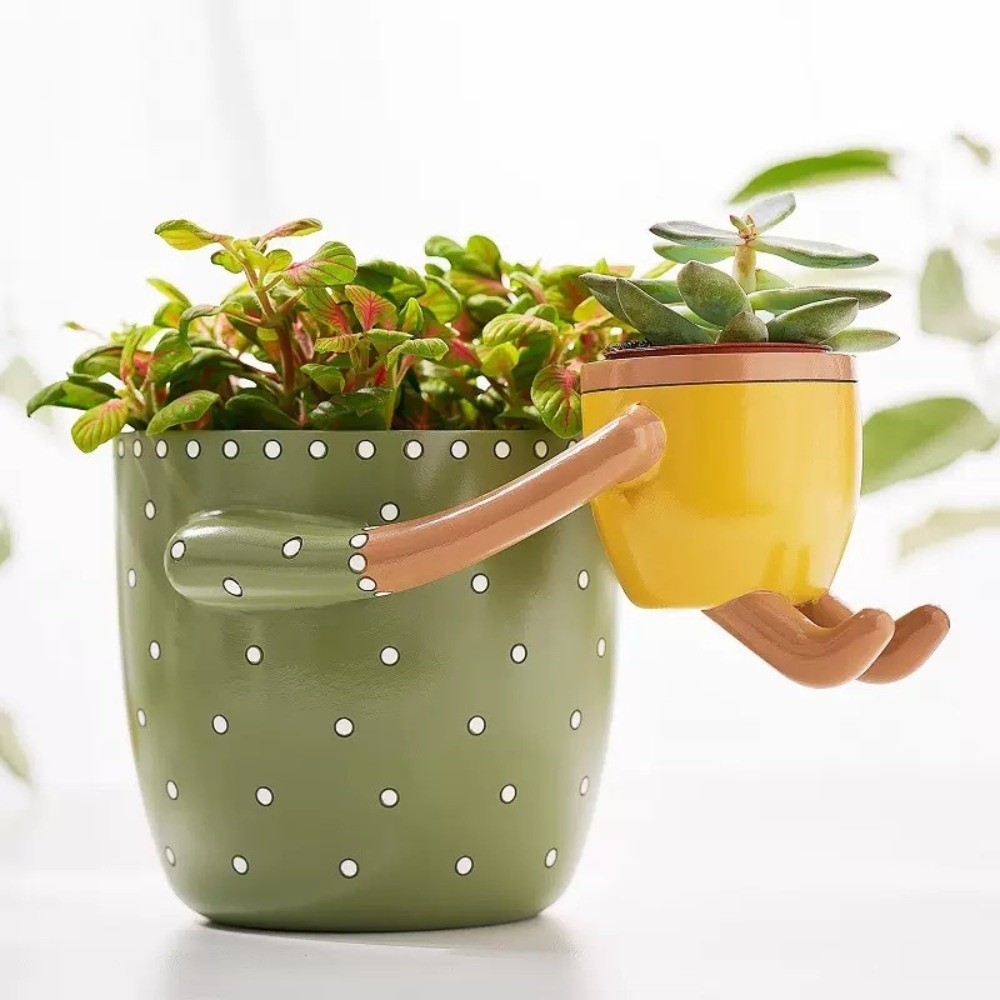 Resin Parent-child Flowerpot F - مراجعة Plant Parenting وسعره