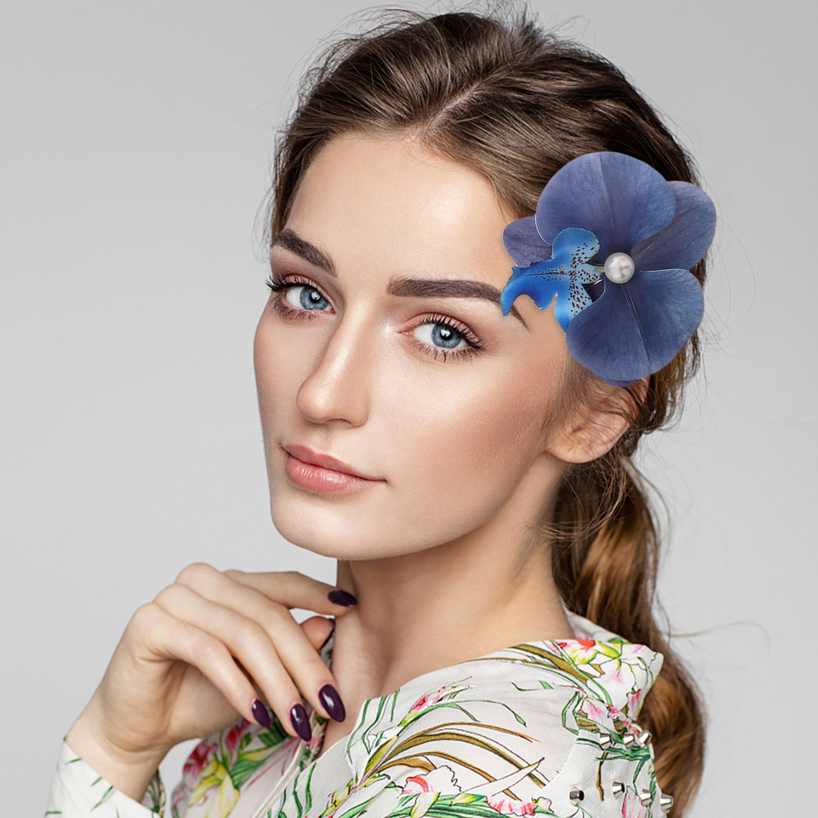 6Pcs Hawaiian Orchid Hair Clip - مراجعة Orchid Phalaenopsis وسعره