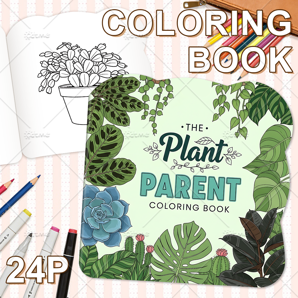 THE Plant PARENTE Coloring Boo - مراجعة Plant Parenting وسعره