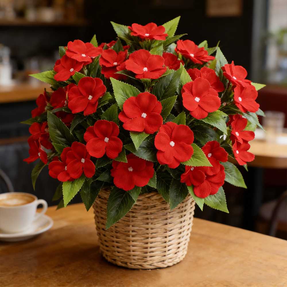 35cm Artificial Balsam Plants  - مراجعة Orchid Phalaenopsis وسعره