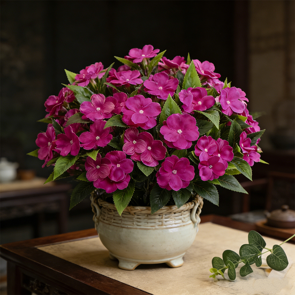 35cm Artificial Balsam Plants  - مراجعة Orchid Phalaenopsis وسعره